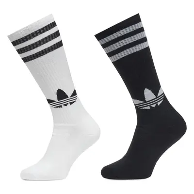 Sada 2 párů vysokých ponožek unisex adidas Knee JC8878 Bílá