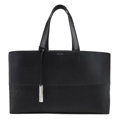 Kabelka Calvin Klein Ck Mixmedia Shopper_Mono K60K613166 Černá