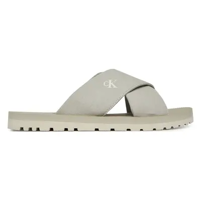 Nazouváky Calvin Klein Jeans Cross Sandal Crxs Tx YM0YM01223 Šedá