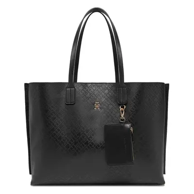 Kabelka Tommy Hilfiger Th Distinct Tote Mono AW0AW17195 Černá