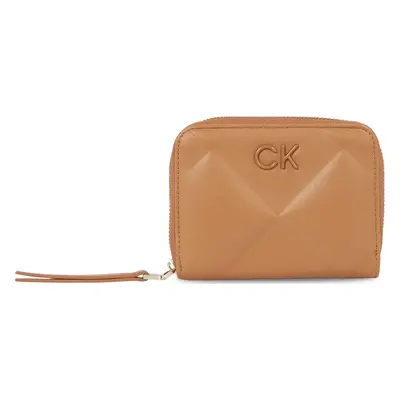 Dámská peněženka Calvin Klein Re-Lock Quilt Za Wallet Md K60K610785 Hnědá