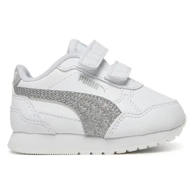 Sneakersy Puma St Runner V4 Sl Glitter V Inf 401592 01 Bílá