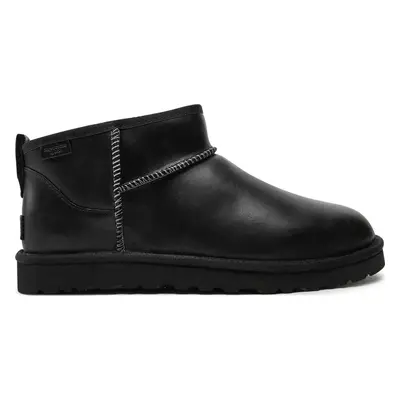 Sněhule Ugg M Classic Ultra Mini Lthr Regen 1158191 Černá