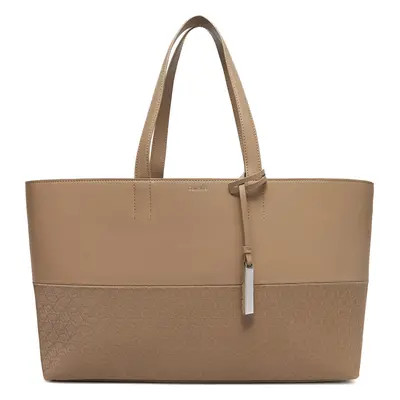 Kabelka Calvin Klein Ck Mixmedia Shopper_Mono K60K613166 Béžová