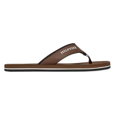 Žabky Tommy Hilfiger Padded Comfort Hilfiger B Sandal FM0FM05440 Hnědá