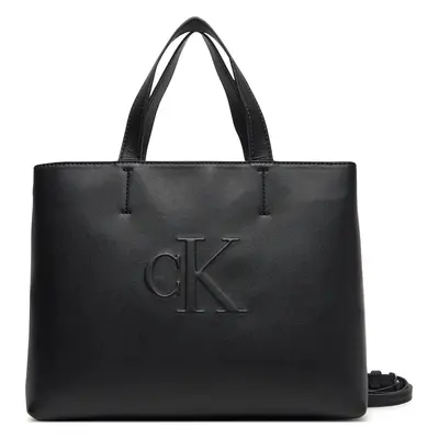 Kabelka Calvin Klein Jeans Sculpted Mini Ew Tote LV04K3111G Černá