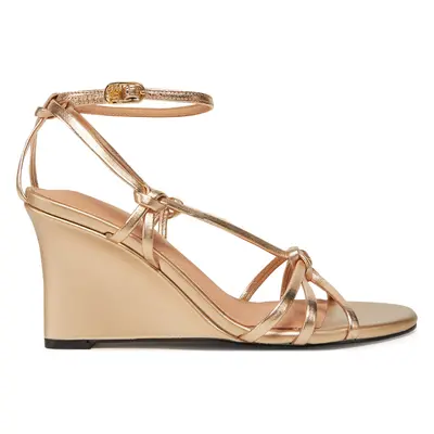 Sandály Tommy Hilfiger Leather Knots Wedge Sandal FW0FW08417 Černá