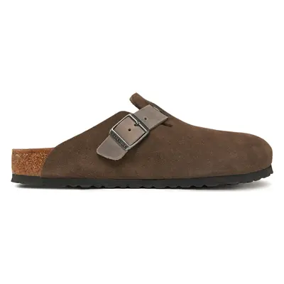 Nazouváky Birkenstock Boston zamsz 1029210 Hnědá