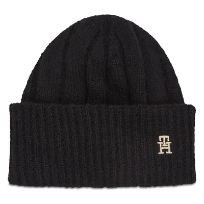 Čepice Tommy Hilfiger Th Timeless Beanie AW0AW15307 Černá