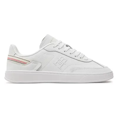 Sneakersy Tommy Hilfiger Th Heritage Court Sneaker Strps FW0FW08284 Bílá