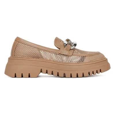 Loafersy DeeZee 60062D-2 Hnědá