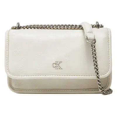 Kabelka Calvin Klein Jeans Chain Mini Ew Flap LV04K3085G Écru