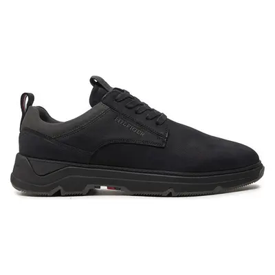 Sneakersy Tommy Hilfiger Nubuck Mix Hybrid Shoe FM0FM05092 Černá