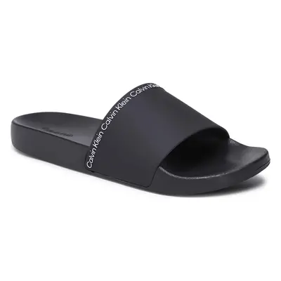 Nazouváky Calvin Klein Pool Slide Rubber HM0HM00981 Černá