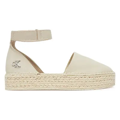 Espadrilky Calvin Klein Jeans Flatform Espadrille Sling Mg YW0YW01735 Béžová