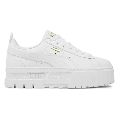 Sneakersy Puma Mayze Lth Jr 384527 Bílá