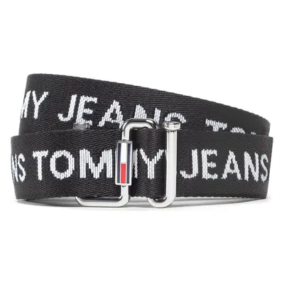 Dámský pásek Tommy Jeans Tjw Essential Webbing Belt AW0AW11650 Černá