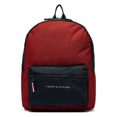 Batoh Tommy Hilfiger Essential Colorblock Backpack AU0AU01917 Červená