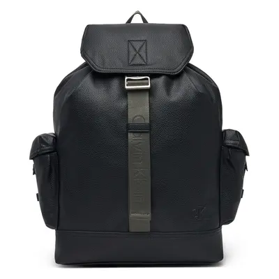 Batoh Calvin Klein Jeans Cargo Flap Backpack 43 LV04G3077G Černá