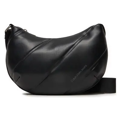 Kabelka Calvin Klein Jeans Quilted Crescent Cb Bag24 K60K612370 Černá