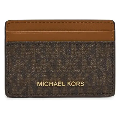 Pouzdro na kreditní karty MICHAEL Michael Kors 32F1GJ6D0B Hnědá