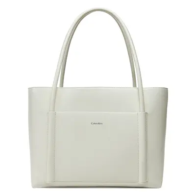 Kabelka Calvin Klein Ck Linn Medium Shopper K60K613110 Bílá