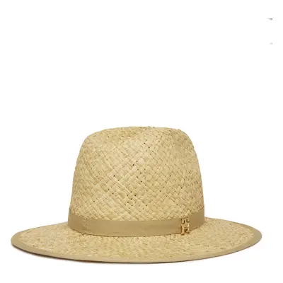 Klobouk Tommy Hilfiger Premium Beach Fedora AW0AW17135 Béžová