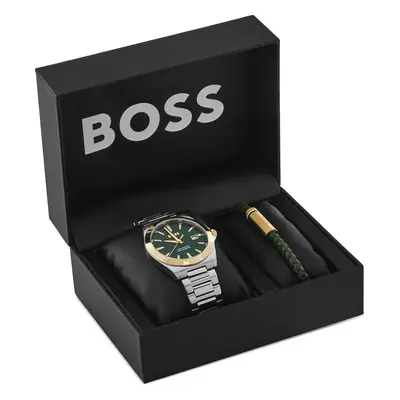 Sada hodinek a náramek BOSS Strike - Gift Set 1570179 Stříbrná