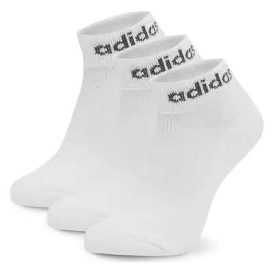 Sada 3 párů nízkých ponožek unisex adidas 3-Pack HT3457 Bílá