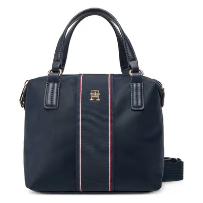 Kabelka Tommy Hilfiger Poppy Small Tote Corp AW0AW17204 Tmavomodrá