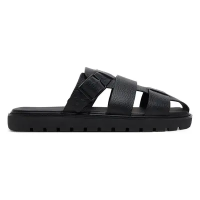 Nazouváky Calvin Klein Jeans Sq Molded Sandal Fisherman YM0YM01220 Černá