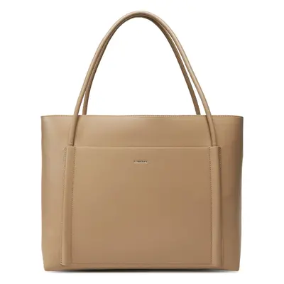 Kabelka Calvin Klein Ck Linn Large Shopper K60K613109 Béžová