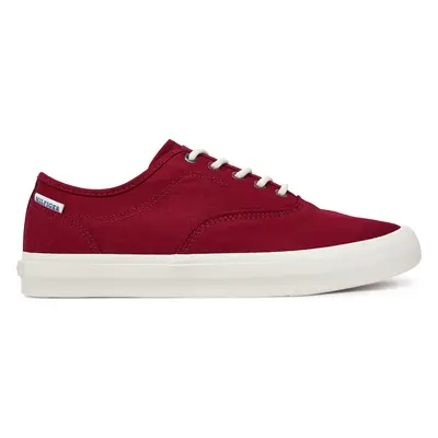 Tenisky Tommy Hilfiger Hi Vulc Oxford Twill FM0FM05400 Červená