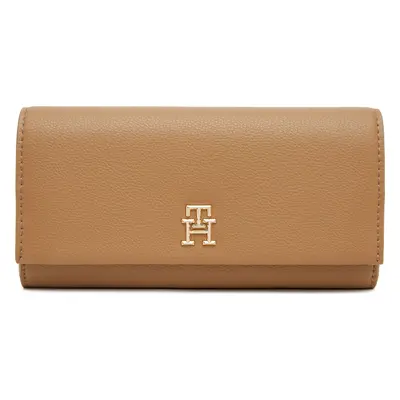 Velká dámská peněženka Tommy Hilfiger Th Legacy Flap Lrg Wallet AW0AW17267 Hnědá