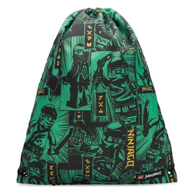 Vak na stahovací šňůrky LEGO DRAWSTRING BAG 10034-2301 Zelená