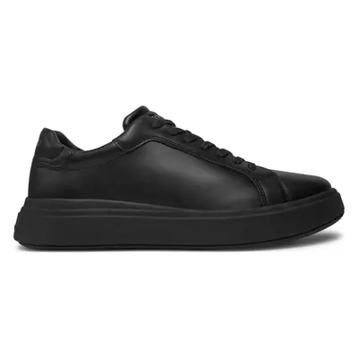 Sneakersy Calvin Klein Low Top Lace Up Lth HM0HM01016 Černá