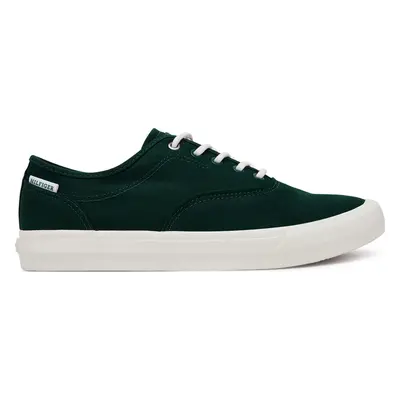 Tenisky Tommy Hilfiger Th Hi Vulc Low Oxford Twill FM0FM05400 Zelená