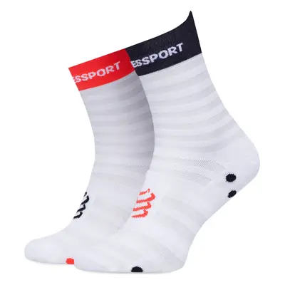 Nízké ponožky Unisex Compressport Pro Racing Socks v4.0 Ultralight Run Low XU00051B Bílá