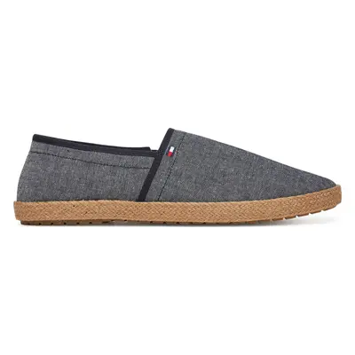 Espadrilky Tommy Hilfiger Hilfiger Chambray Espadrille FM0FM05391 Modrá