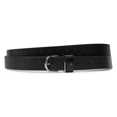 Dámský pásek Calvin Klein Ck Metal Round Buckle 2.5_Mono K60K613150 Černá