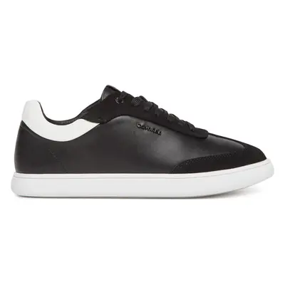 Sneakersy Calvin Klein Cupsole Lace Up - Lth Sue Mix HW0HW02435 Černá