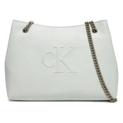 Kabelka Calvin Klein Jeans Sculpted Chain Shoulder Bag LV04K3163G Šedá