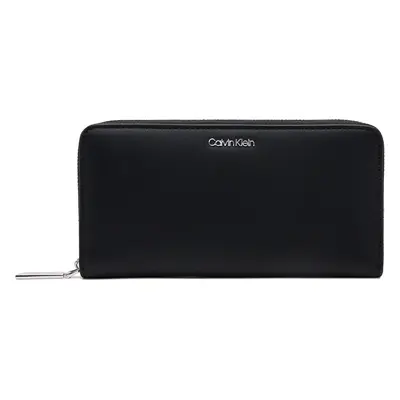 Velká dámská peněženka Calvin Klein Ck Must Large Zip Around Wallet K60K606698 Černá