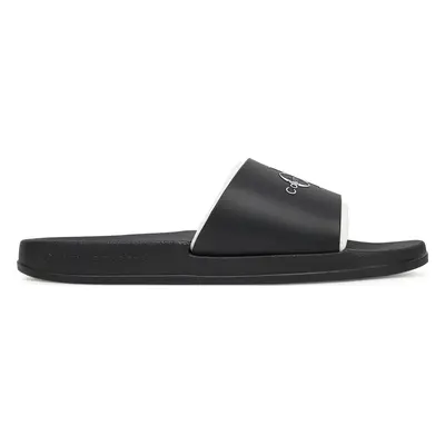 Nazouváky Calvin Klein Jeans Slide Rubber Neoprene Monologo YM0YM00361 Černá