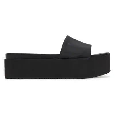 Nazouváky Calvin Klein Jeans Flatform Sandal Slide In Nylon YW0YW01791 Černá