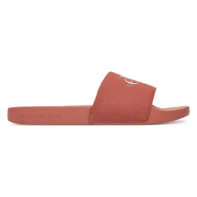 Nazouváky Calvin Klein Jeans Slide Monogram Cv YM0YM01271 Korálová