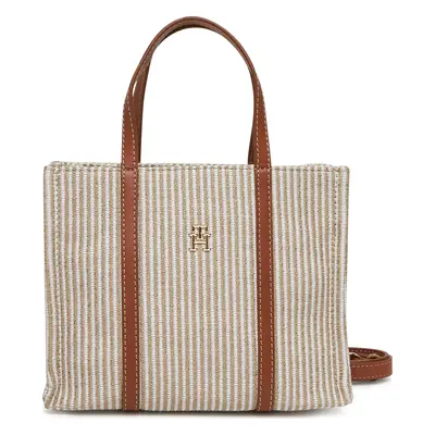 Kabelka Tommy Hilfiger Th Premium Beach Le Mini Tote AW0AW17208 Béžová