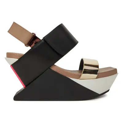 Sandály United Nude Delta Wedge Sandal 1041389316 Černá