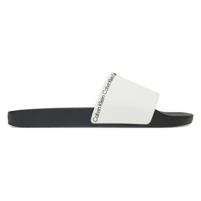 Nazouváky Calvin Klein Pool Slide Rubber HM0HM00981 Bílá