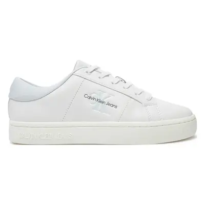 Sneakersy Calvin Klein Jeans Classic Cupsole Lowlaceup Lth Wn YW0YW01444 Bílá